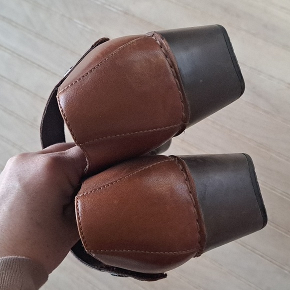 Dansko Cordovan Burnished Full Grain  Leather Mary Jane Clogs Comfort Sz 41 - Picture 6 of 12